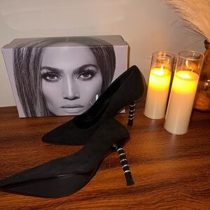 Black Size 8 JLO Jennifer Lopez Suede Heel